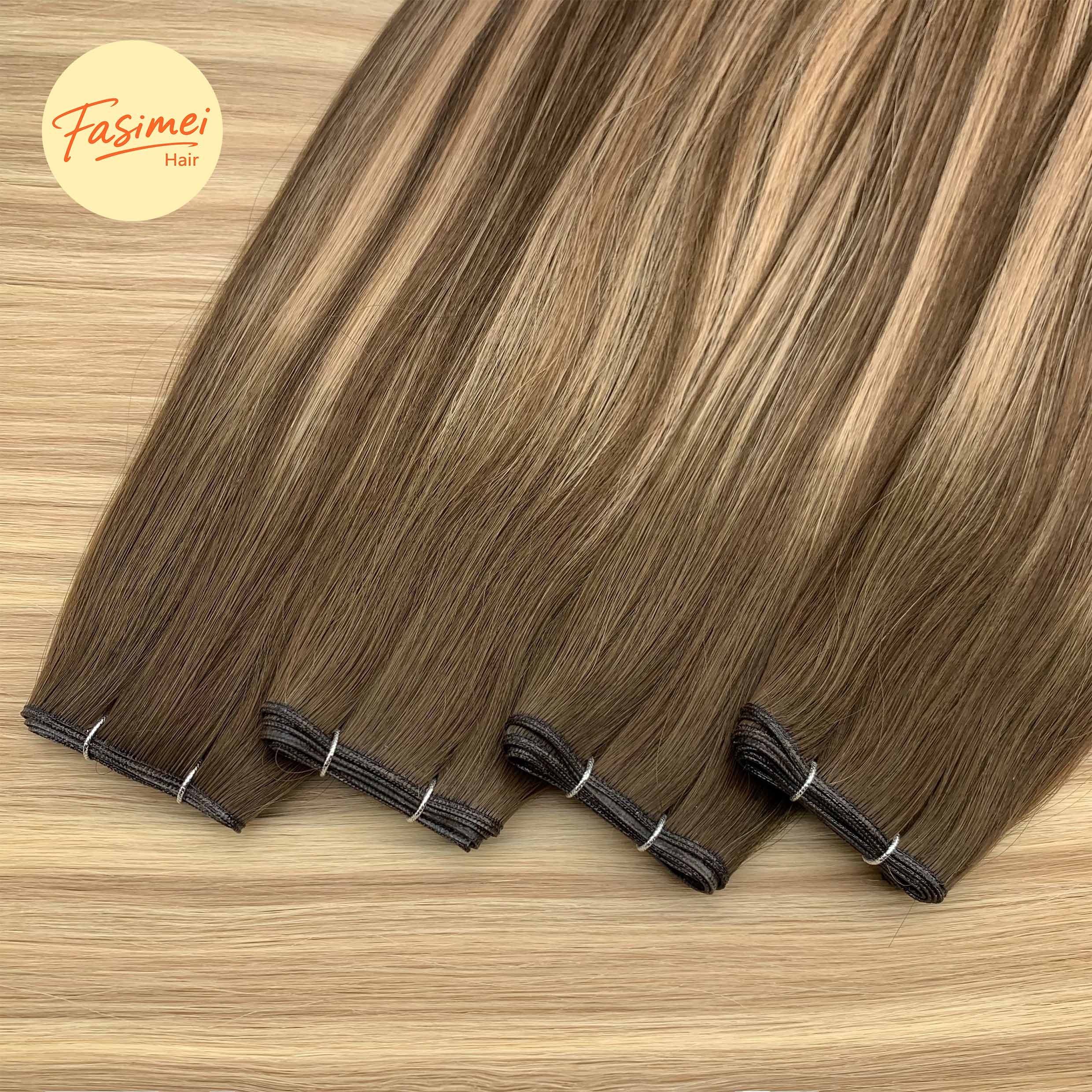 Fasimei High Quality Raw Cuticle Aligned Hair Products Genius Weft Hair Extensions European Hair Extensions