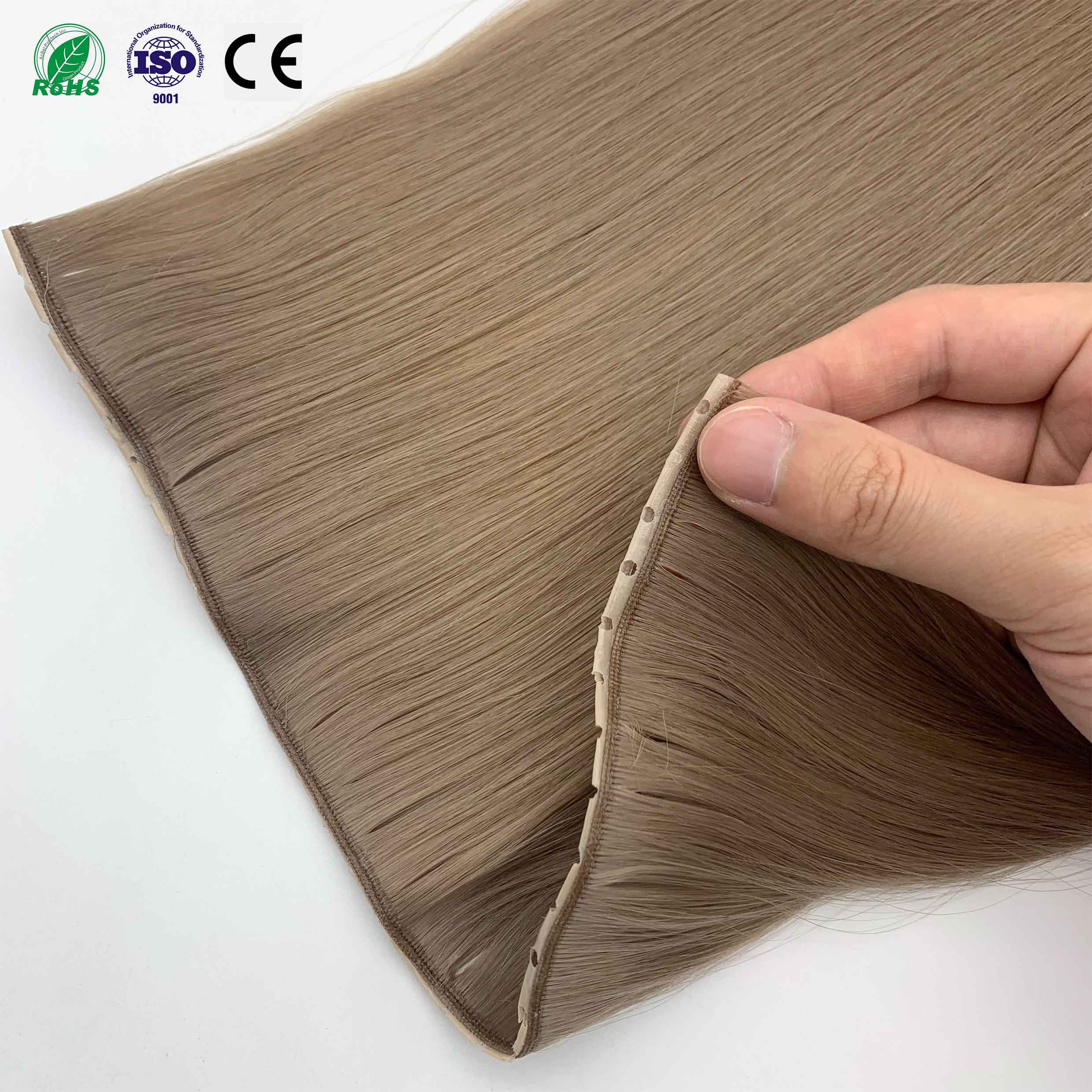 Capelli Umani Vergini Remy Europei Twin Doppio Genius Weft Alta Qualità Colore Piano Estensioni per Capelli Prezzo All'ingrosso