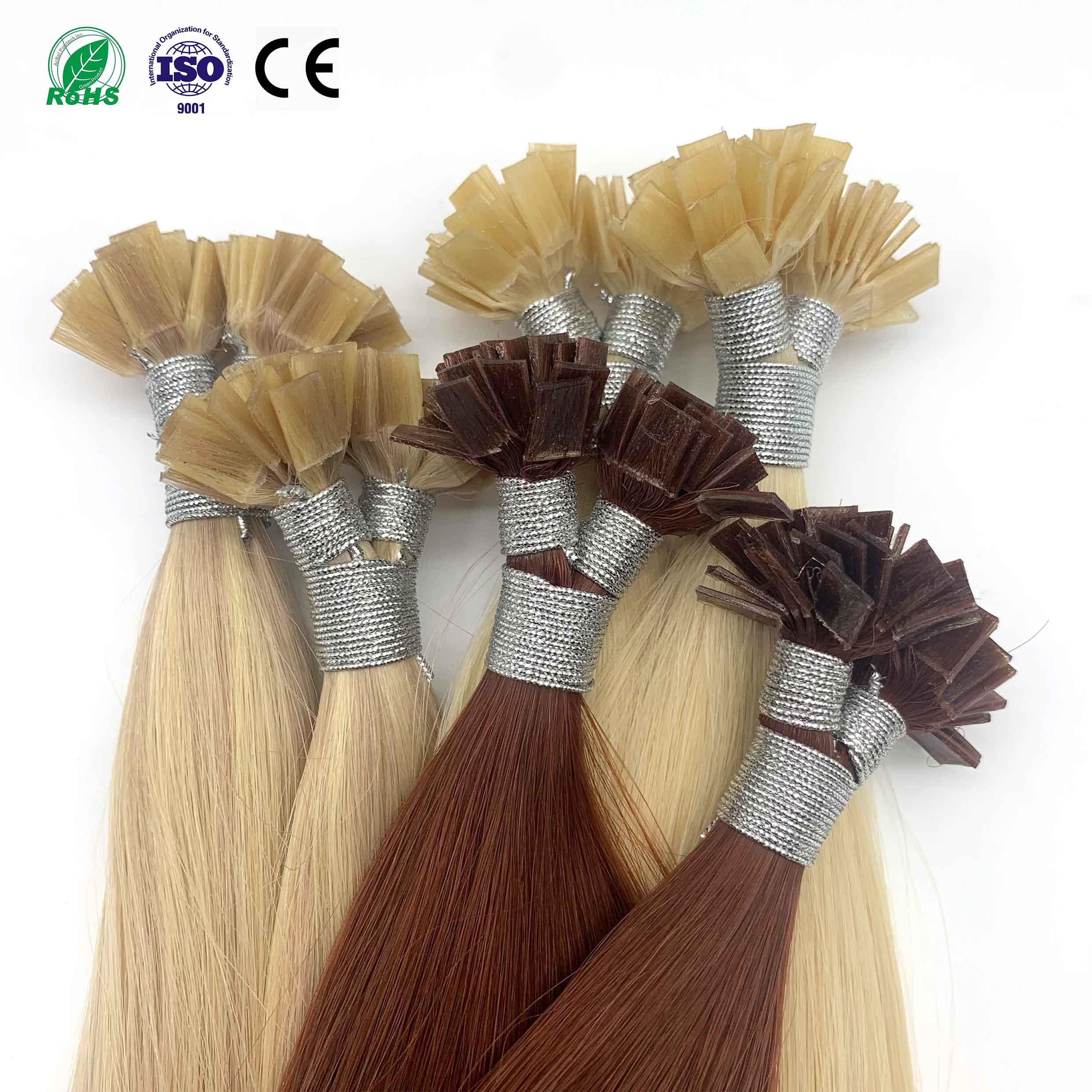 Fasimei High Quality Virgin 100 Human Hair Products European Keratin Flat Tip Hair Extensions Regular 1 Gram 1 Piece Size 0.7x1 0.7x0.7 0.6x0.6