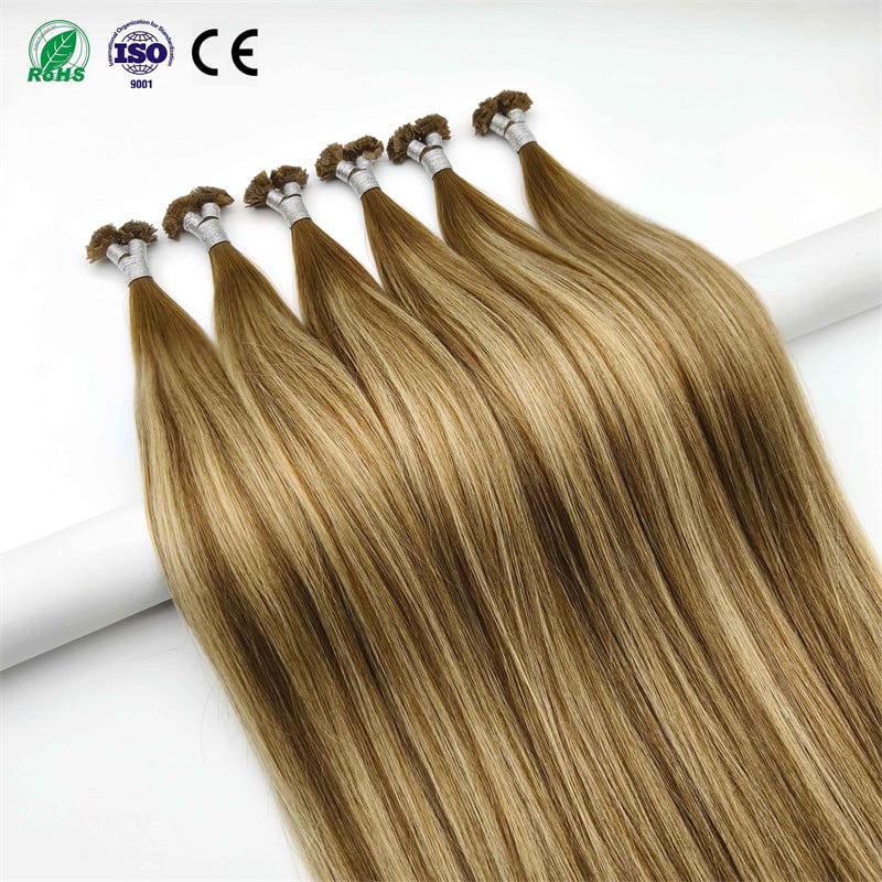 Fasimei Keratin Ħajt Kummissjoni Prezzu Raw Cuticle Aligned Prodotti tal-Ħajt tal-Insan Ħajt Double Drawn Flat Tip Mini Keratin Tip Ħajt