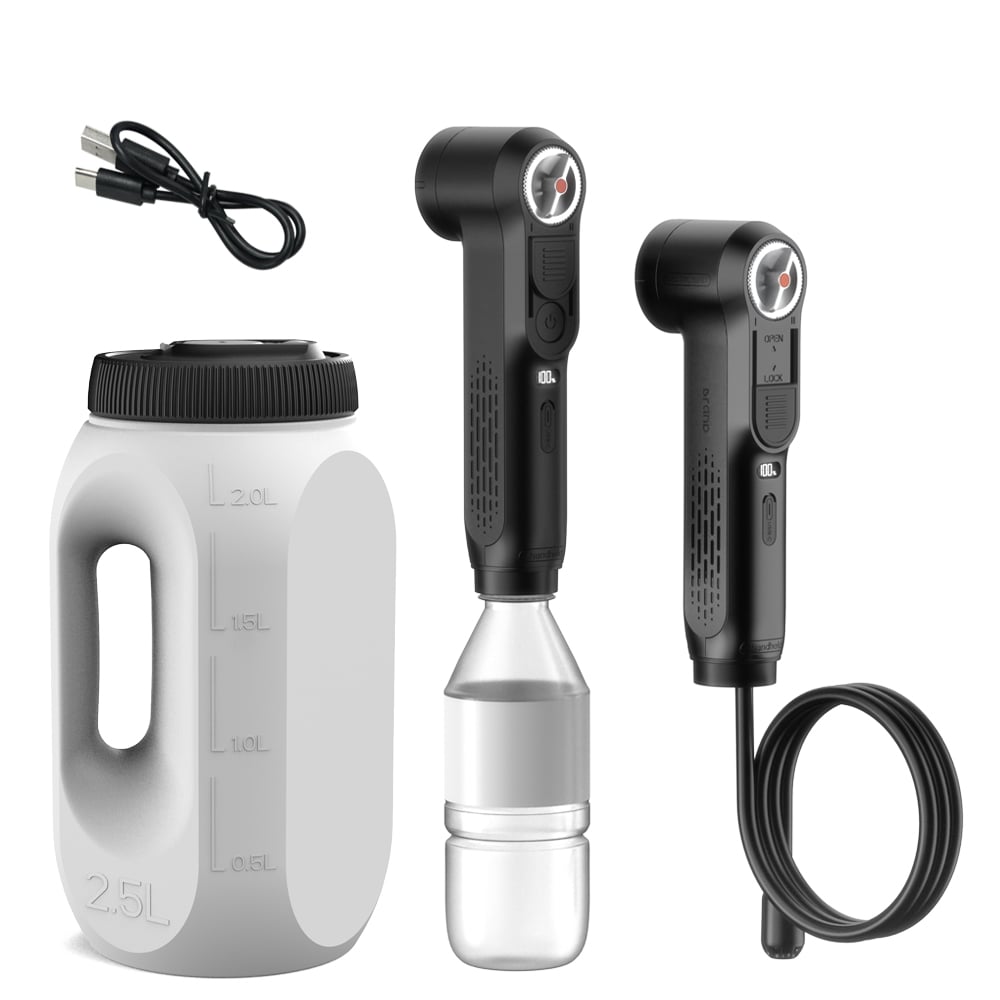 Bidet Muslim Mudah Alih Dicas Semula melalui USB, Penyembur Bidet Pegang Tangan untuk Perjalanan dengan Tangki Air, Kedap Air IPX6