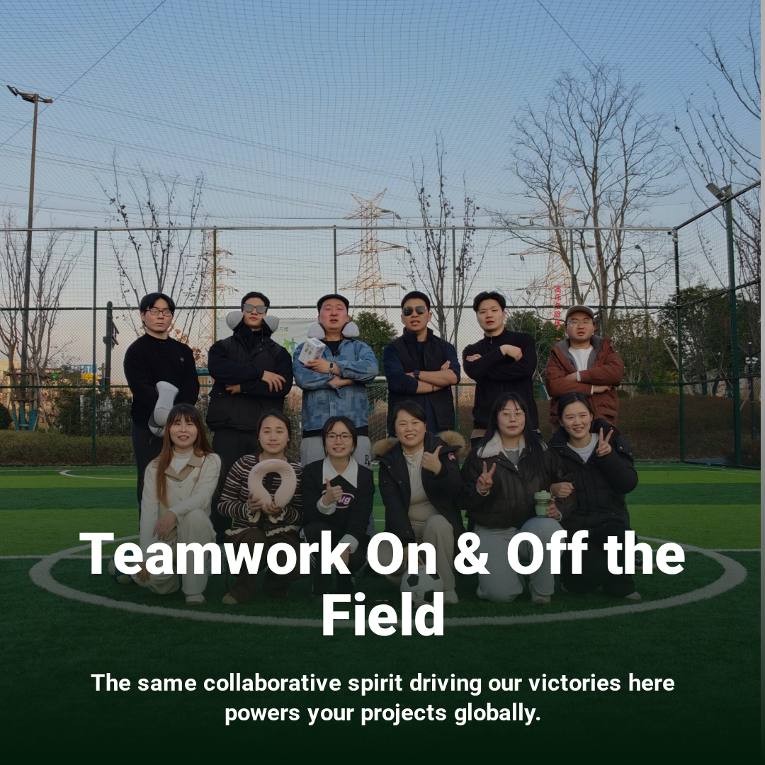 Il team Treslam inizia il 2026 con una partita di calcio per il team building