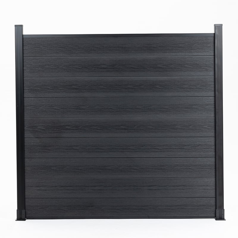 Black WPC Fence Panel – Premium Privacy Composite Fence for Gardens & Yards