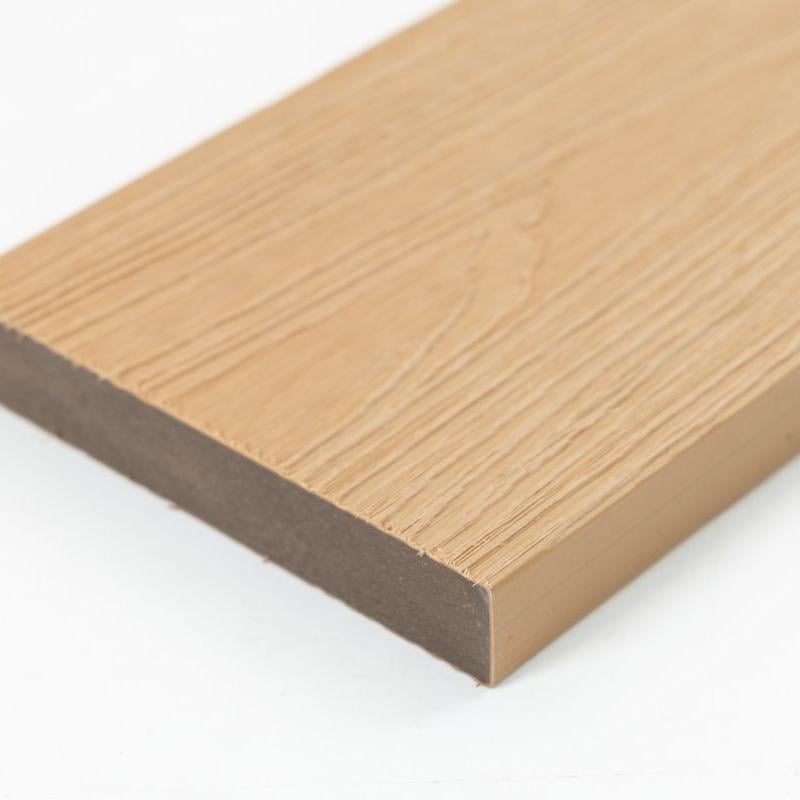 Maple Co-Extruded Solid WPC Decking – Composite Deck Boards for Outdoor Flooring