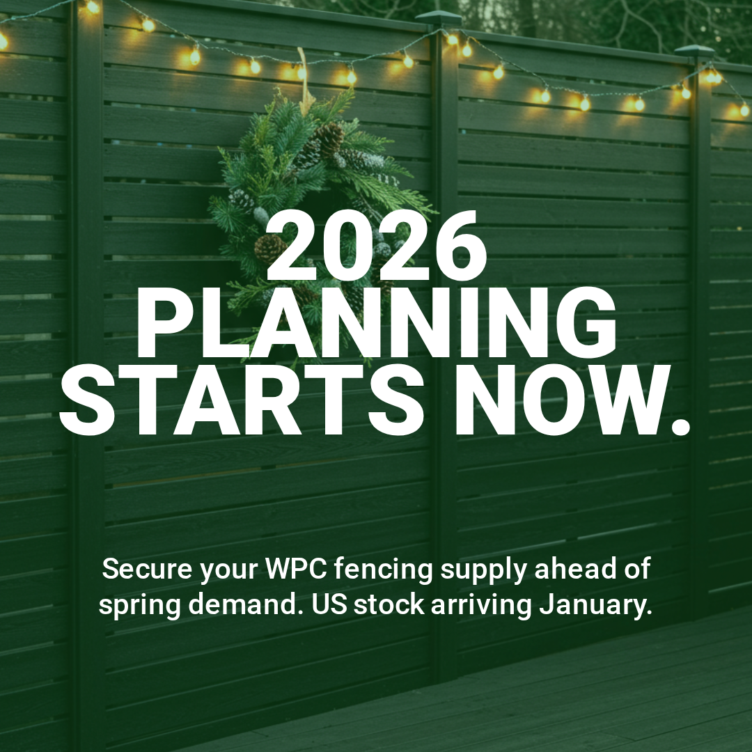 2026 Projeleri için WPC Çit Üretimi ve Tedariki