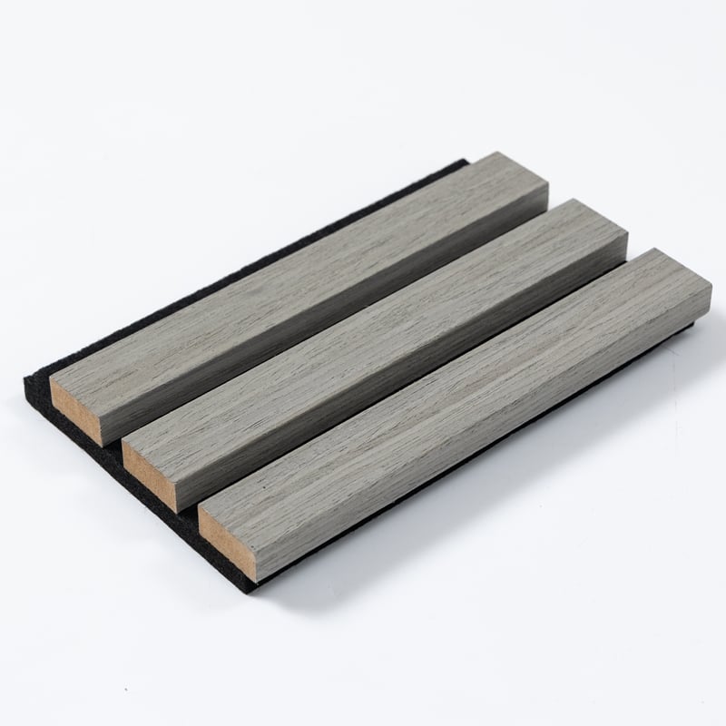 Treslam Acoustic Wall Panel – High-Performance Grey Sound Absorbing MDF & Polyester Decorative Cladding