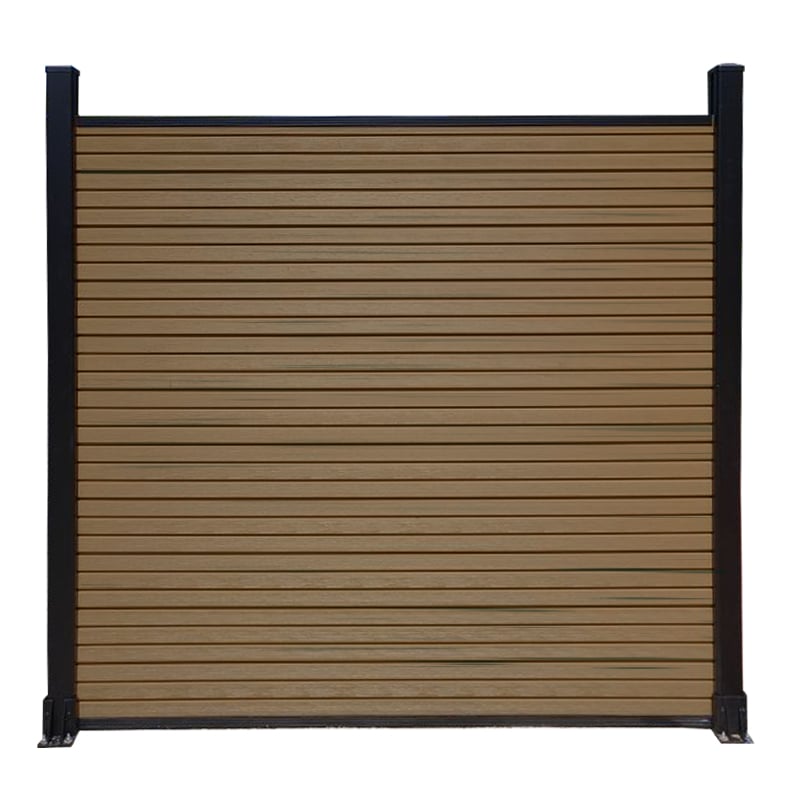 Modern Horizontal WPC Slat Fence Panel | Decorative Composite Screening