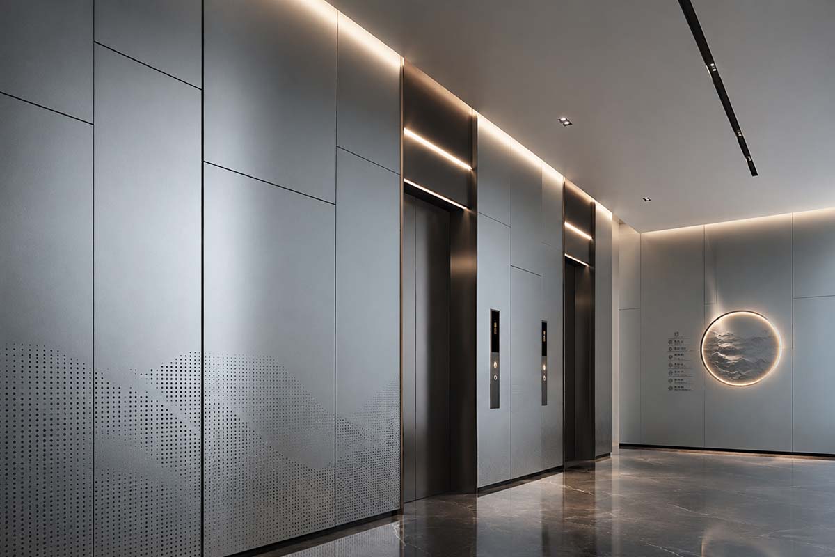 图4 ：Wood Grain Aluminum Finish Bringing Warmth into Public Spaces.jpg