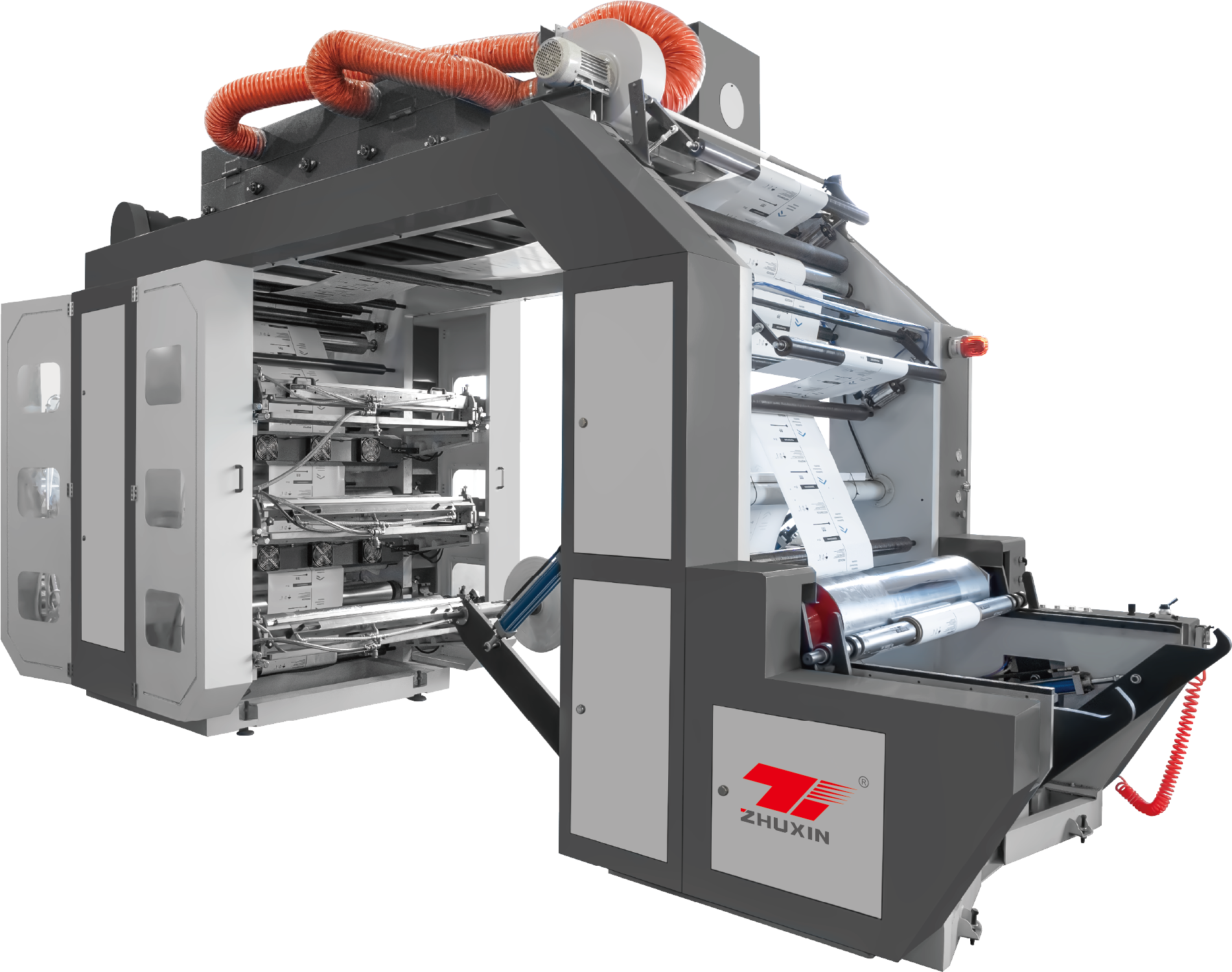 Six Color Overlapping Type Synchronous Belt High Speed Printing Machine 