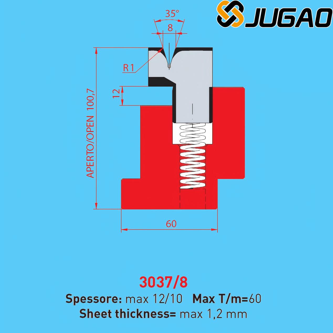 3037/8 AMADA-PROMECAM Hemming Die