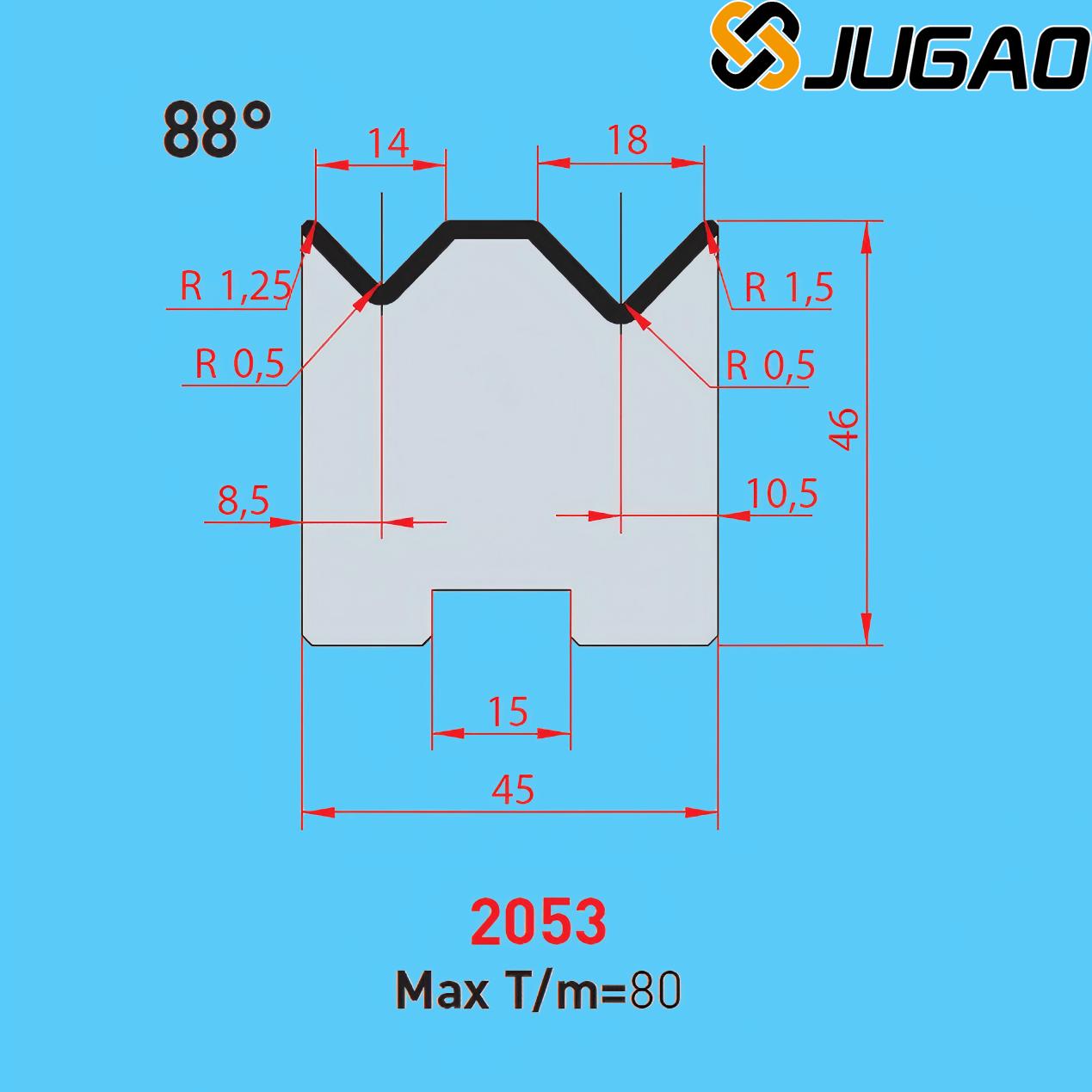 2053 AMADA-PROMECAM 2V Die