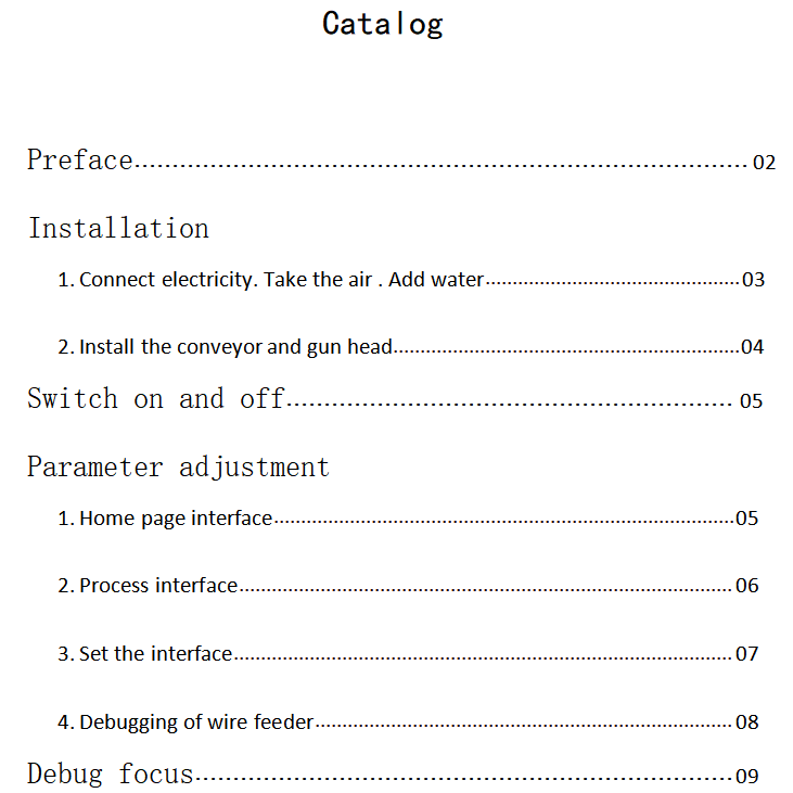 Handheld Welding Machine Operation Manual