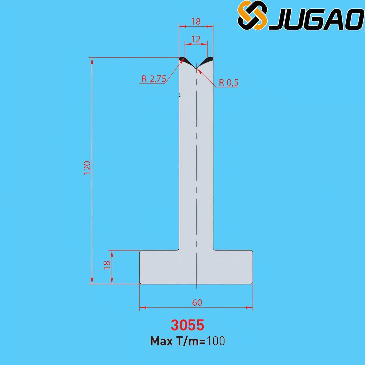 3055 AMADA-PROMECAM 1V Die