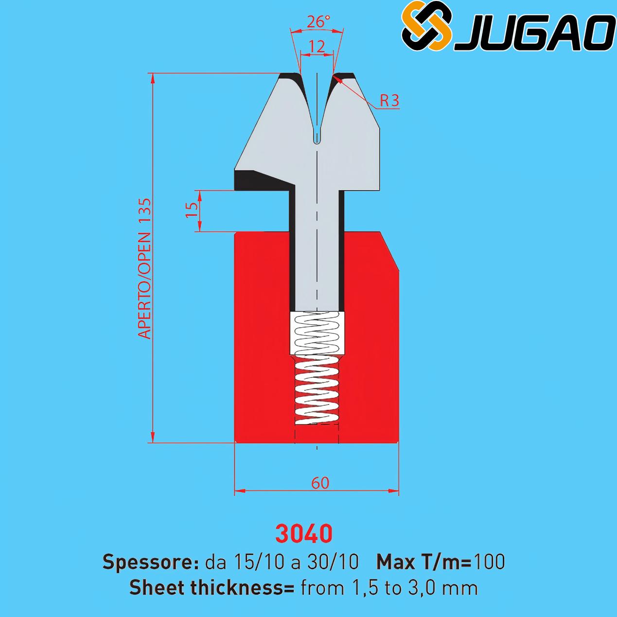 3040 AMADA-PROMECAM Hemming Die