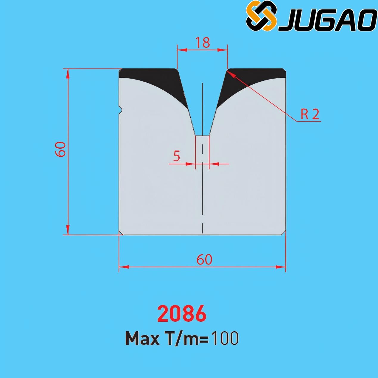 2086 AMADA-PROMECAM 1V šablonas
