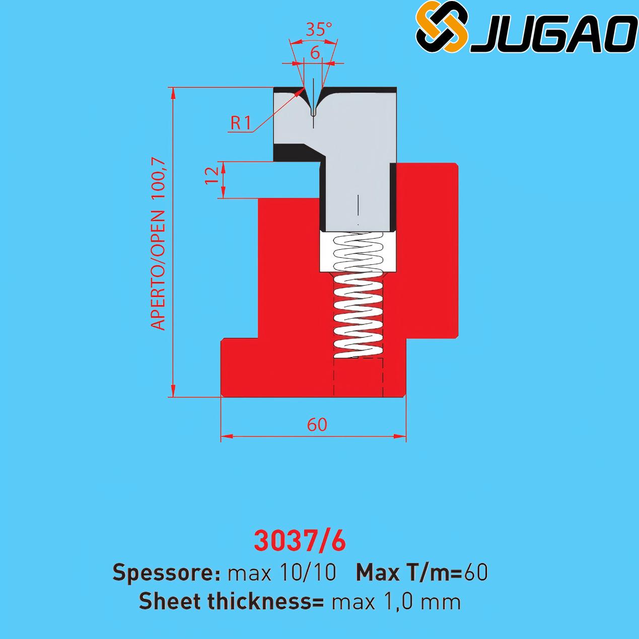 3037/6 AMADA-PROMECAM Hemming Die