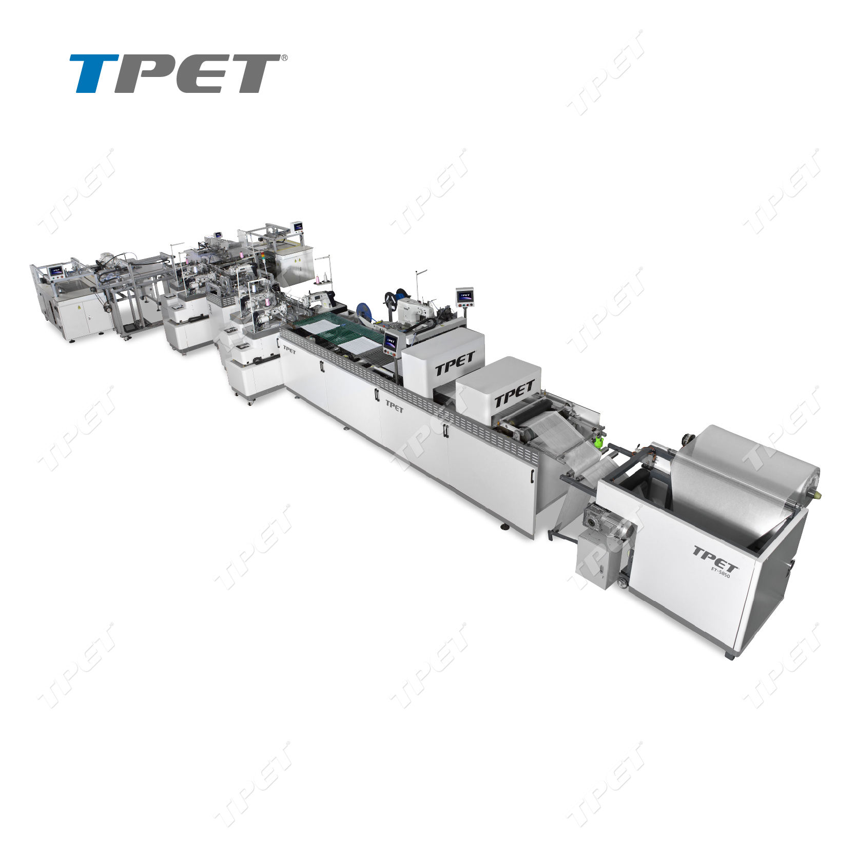 Fully Automatic Gauze Folding Machine (1-to-2 Medical Gauze Sewing Line) ET-5856