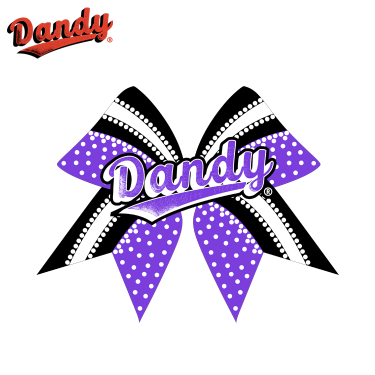Custom Cheer Bow – Sparkly Hair Ribbon with Optional Rhinestones