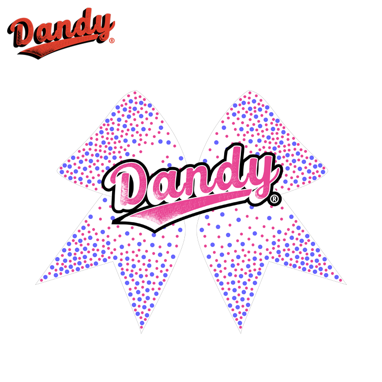 Custom Team Cheer Bows – Glitter Sparkly Hair Ribbon with Elastic, Optional Rhinestones, Perfect for Cheer & Dance Groups