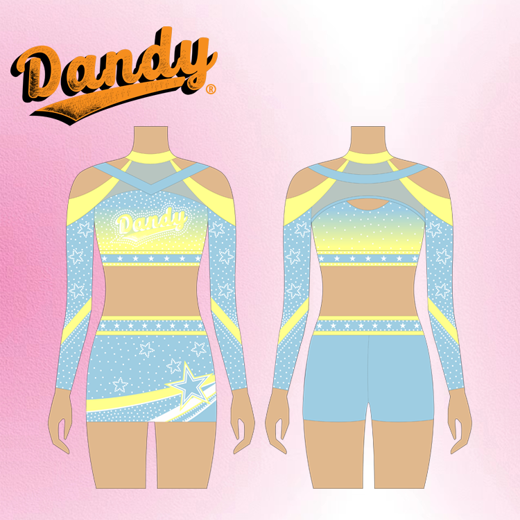 Customized Wholesale Cheerleading Crop Top And Skirts Girls Cheer Performance Wear 