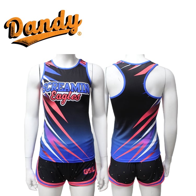 Custom Full Sublimation Cheer Practice Outfit Girls Practice Wear Costume Cheerleading Practice Wear