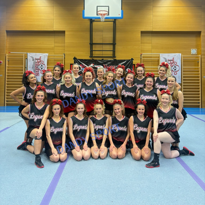 🌟 Real Team Spotlight: Vienna Pirates Shines in Custom Dandy Cheer Uniforms!