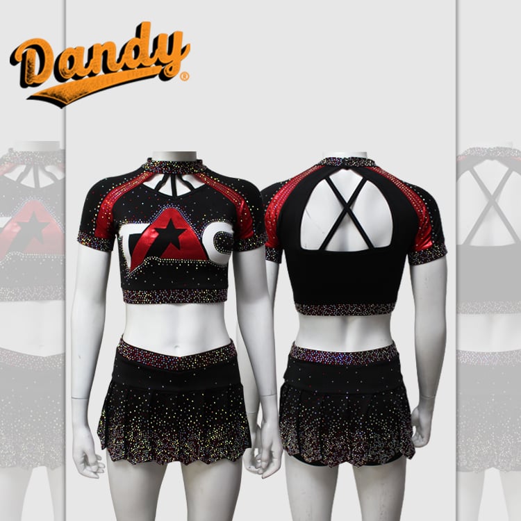 Haut de tank et short de qualité supérieure, équipement d'entraînement de cheerleading personnalisé pour jeunes, danse de cheerleader