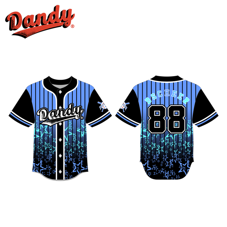 High Quality Factory Price New Design Cheer Baseball Jersey for Team Member