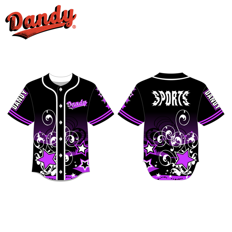High Quality Factory Price New Design Cheer Baseball Jersey for Team Member