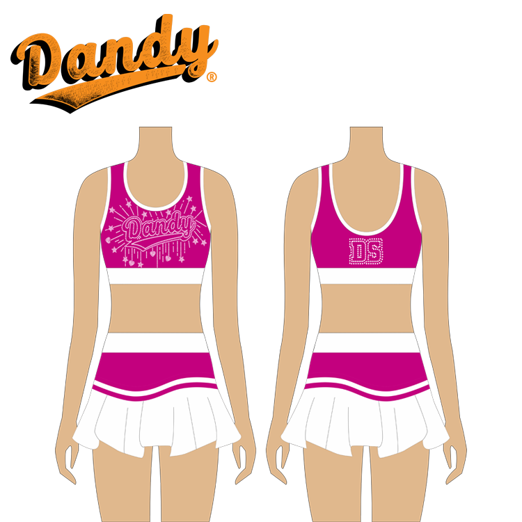 Prix de gros Vêtements d'entraînement pour cheerleading sur mesure, courts et courts, faible quantité minimum avec strass colorés