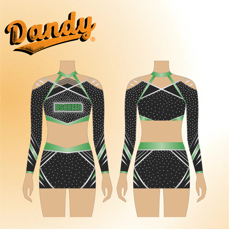 Sparkling Cheerleading Uniforms – Eye-Catching Designs with Glitters & Rhinestones