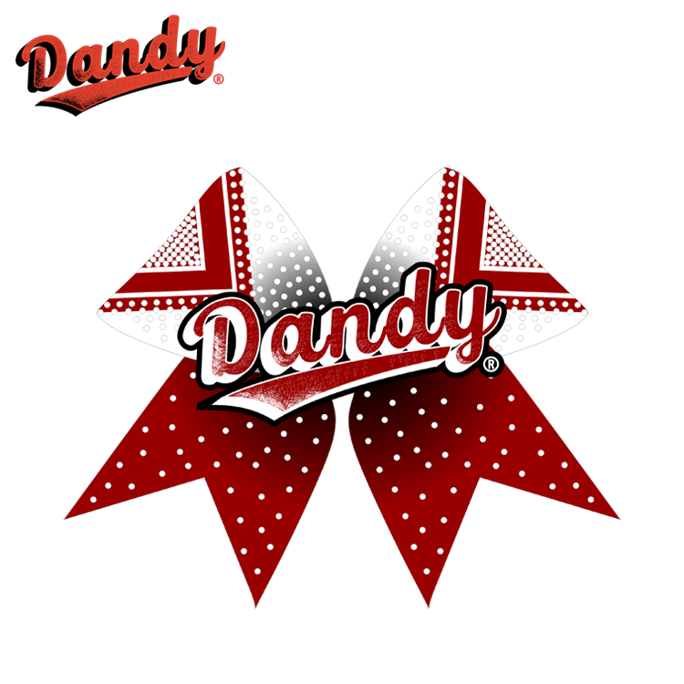 Personalized Sparkly Cheer Bow – Glitter Hair Ribbon with Elastic Band, Rhinestone Decoration Options, Great for Dance & Cheer Teams