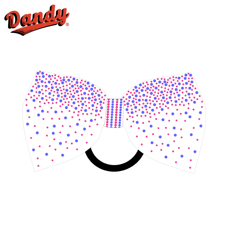 Factory Price Cheerleading Hair Bows – Customized Ribbon with Rhinestones for Team Spirit and School Sports