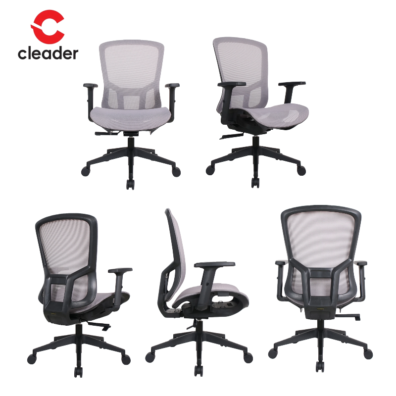 Sedia ergonomica per ufficio comoda girevole moderna a dondolo in tessuto a rete