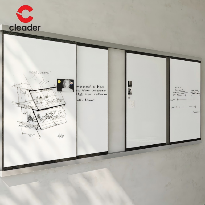 Slide the Whiteboard Dry Erase Board with Pen Holder-6(场景图）.png