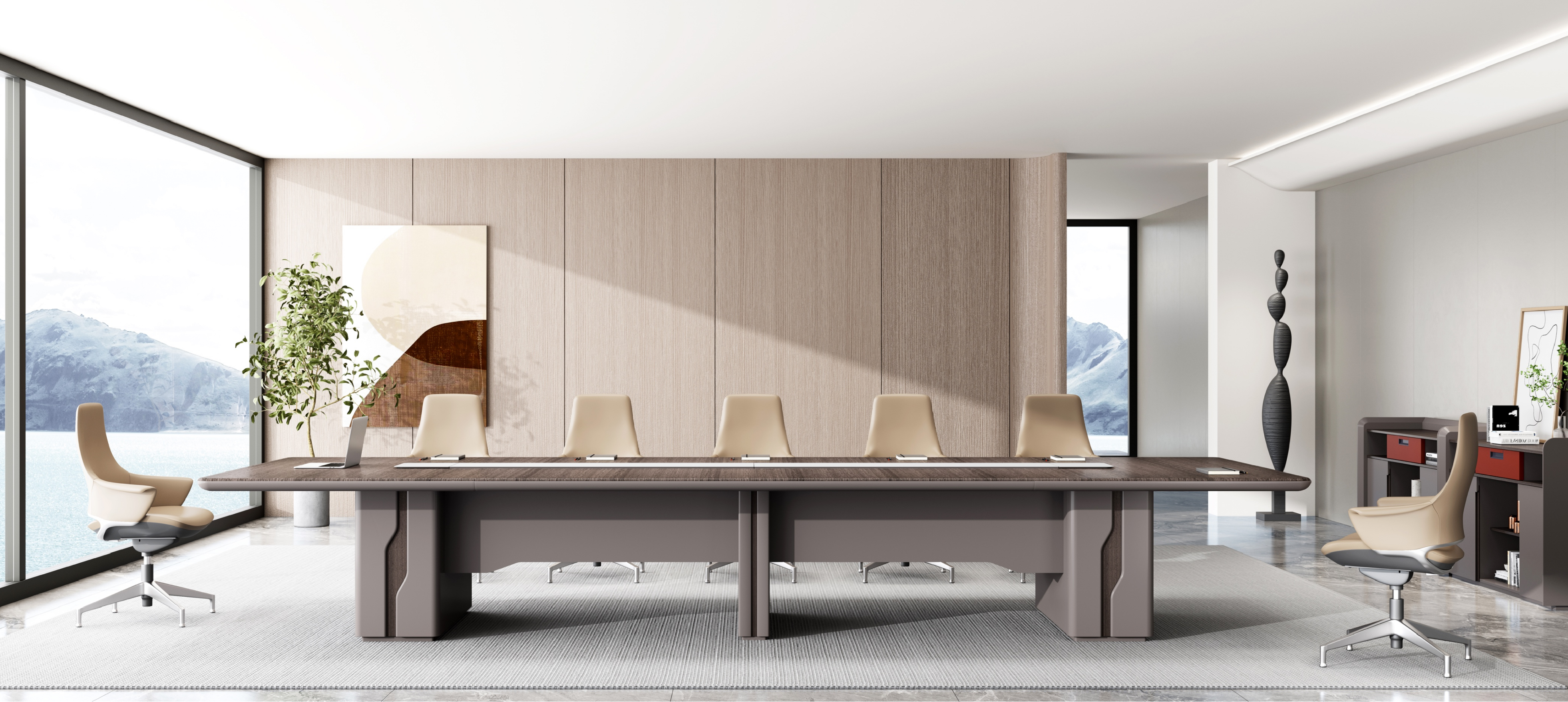 Modern Office Furniture Desk Set Conference Room Desk Boardroom Table-内容插图 (1).png