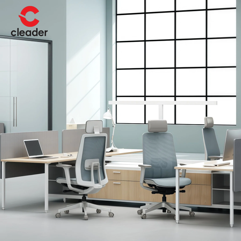 Ergonomisk design med lændestøtte, ergonomisk pivotermesh kontorstol, møbler