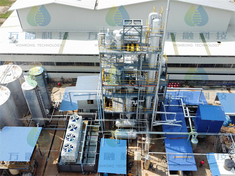 2020 Malacca, Malaysia 50 TPD Waste Engine Oil-to-High-Quality Diesel Recycling Equipment Project.