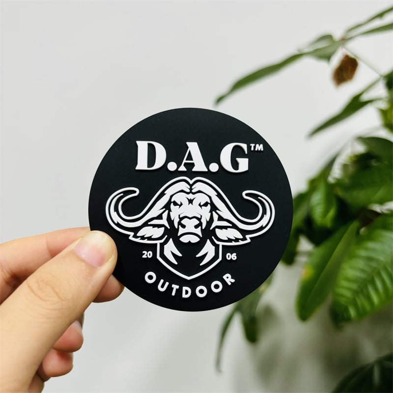 Custom Molded Rubber Patches for Brand Labels 