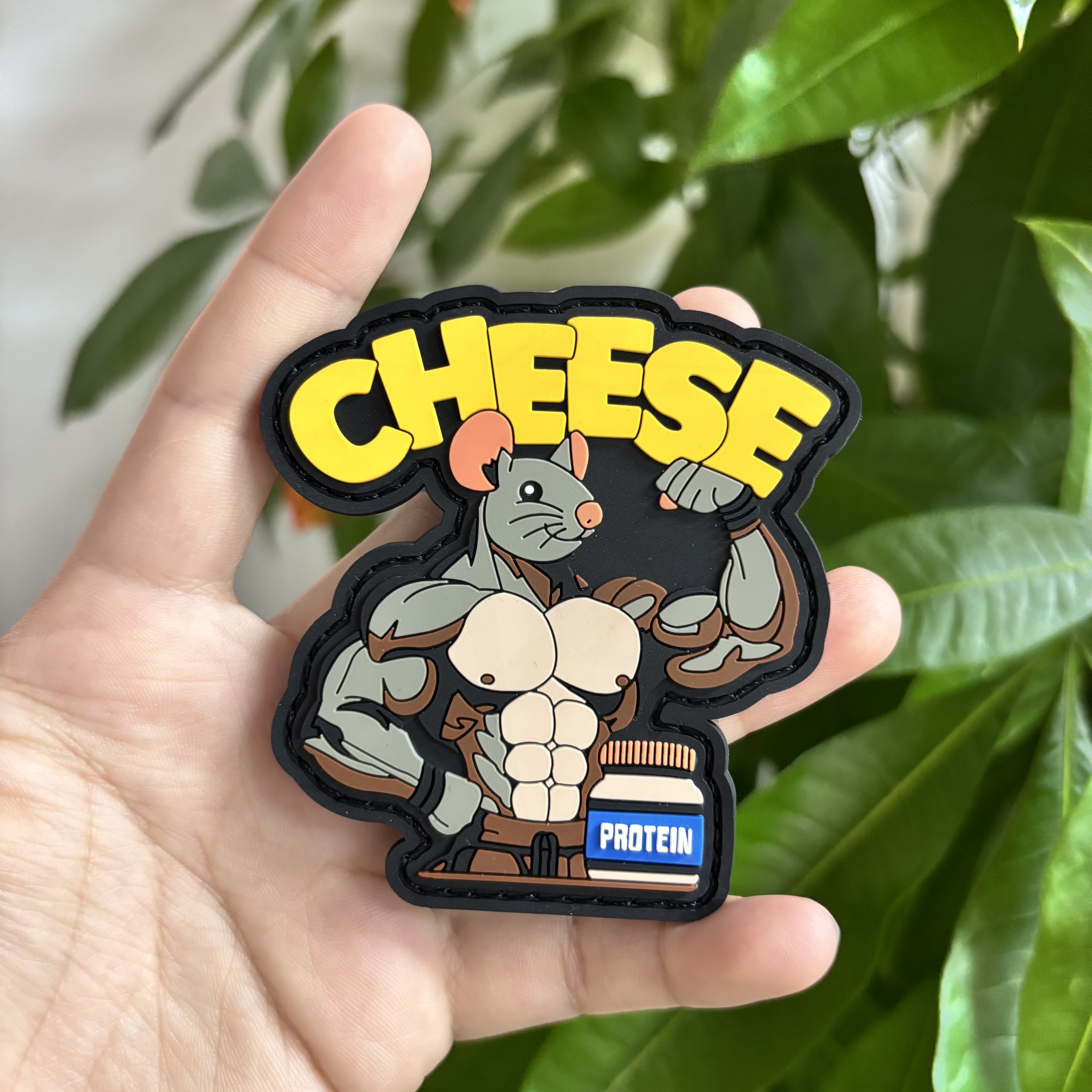 Custom Logo Round Cut Shape Professional Soft 3D PVC Rubber Labels Patch Designer Iron on Patches for Hat