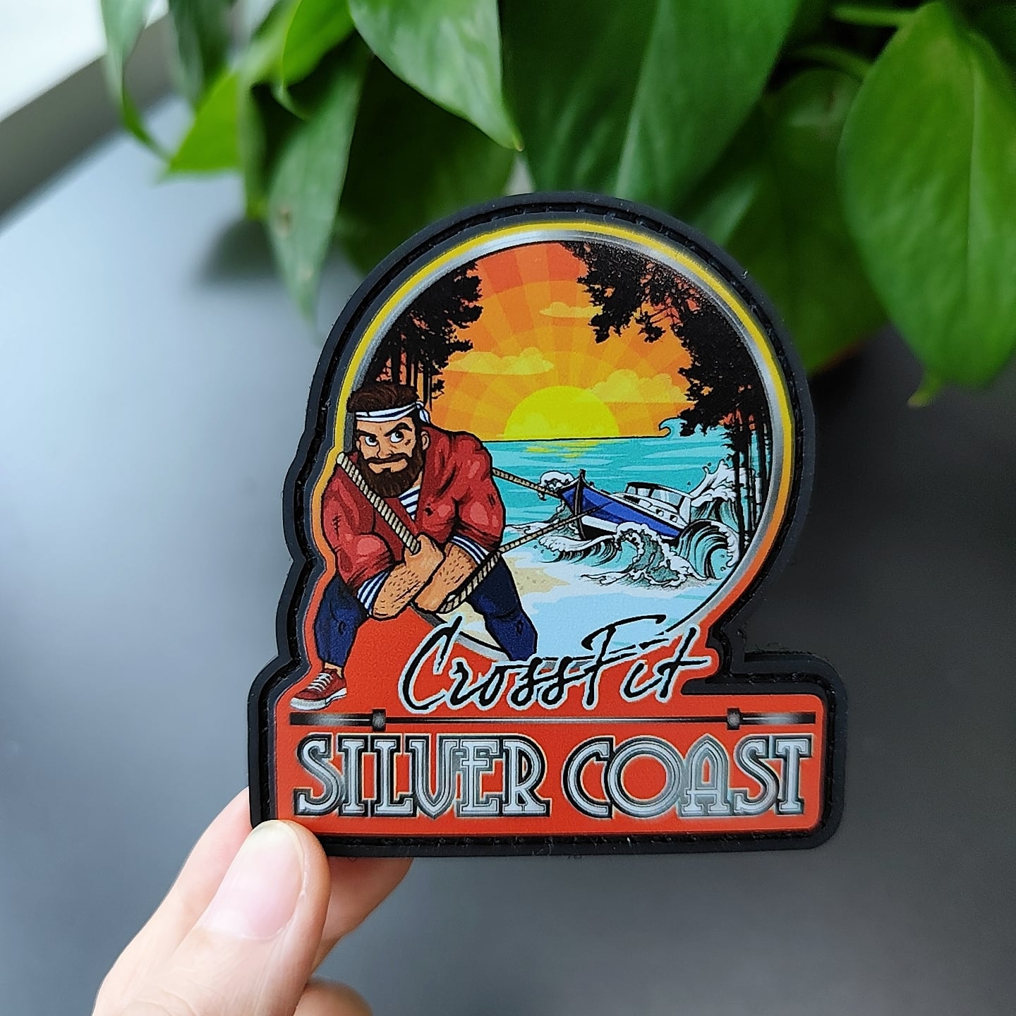 2D Embossed Style Soft PVC Rubber Patch For Clothing