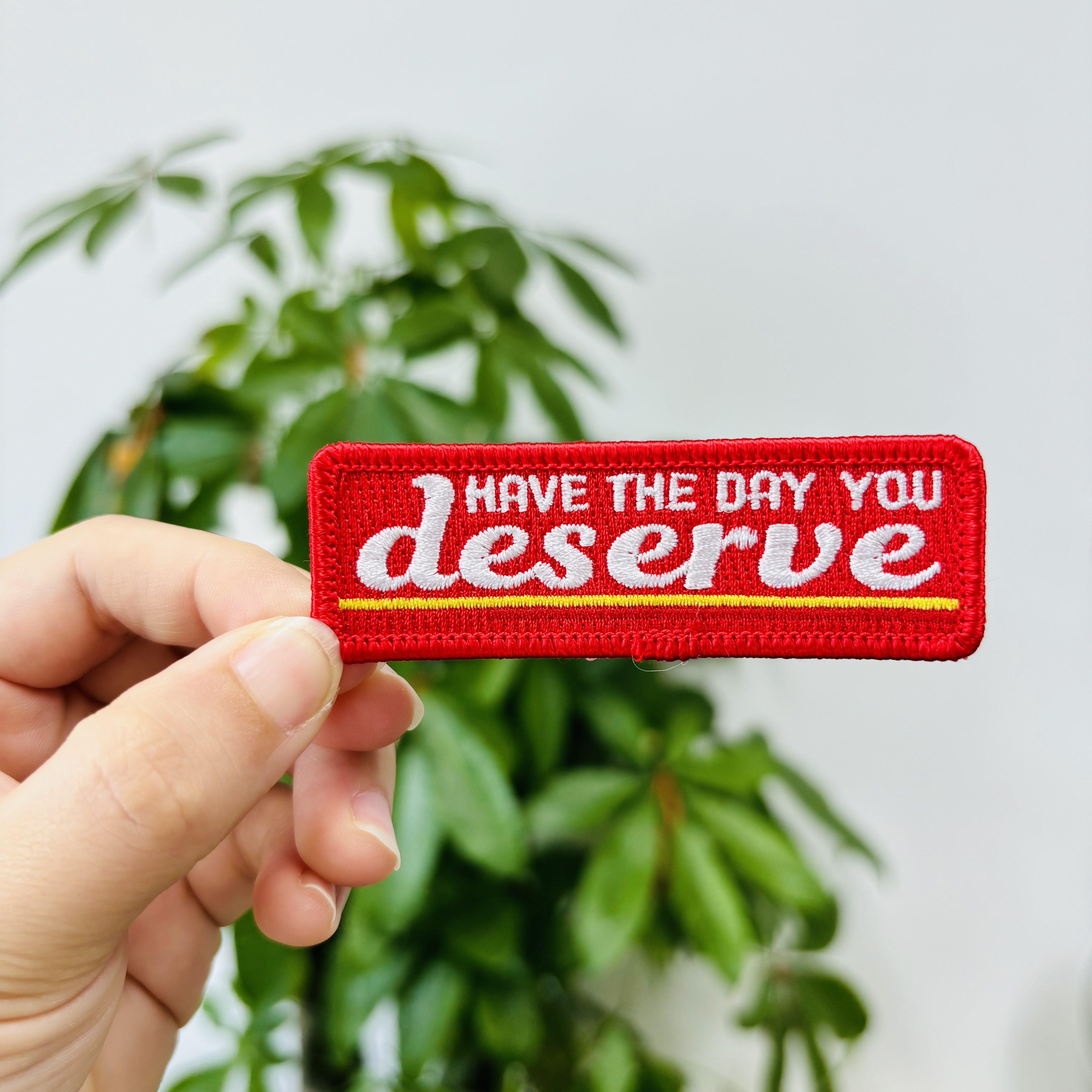 Custom Logo Applique Embroidered Adhesive Letters Patches