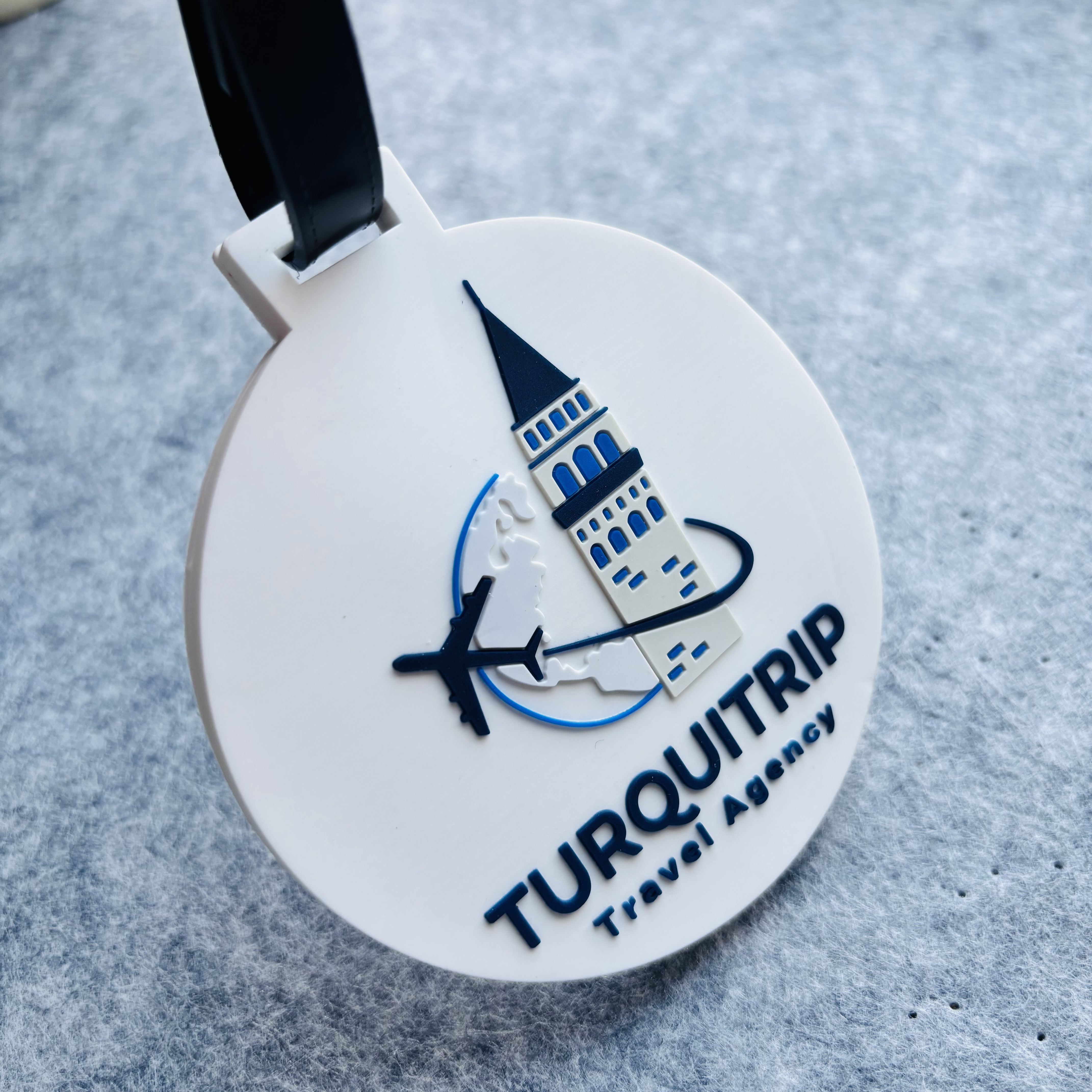 Custom 3D Logo Silicon Suitcase Travel Tag Sublimation Letter Slogan Soft Rubber PVC Luggage Tags