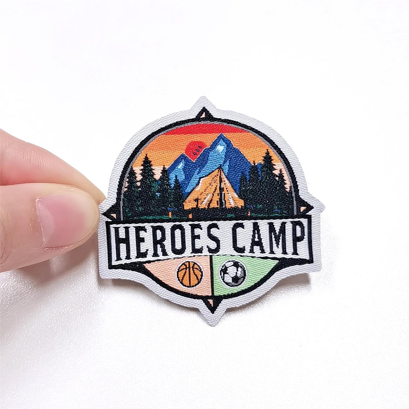 Factory Price Custom Design Patches Custom Iron On Woven Patch Brand Logo Badge Applique Clothes Patches