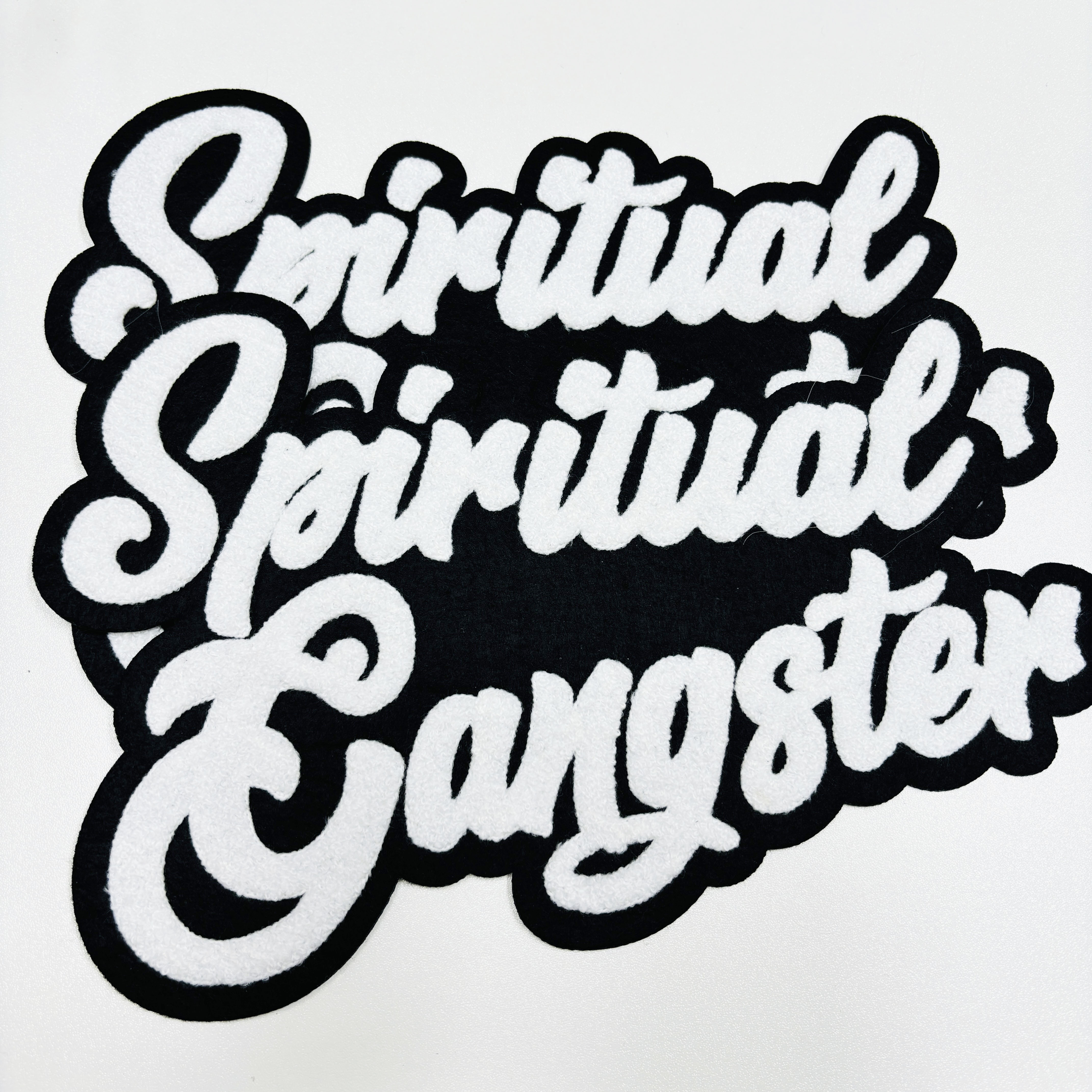 3D Design Chenille Embroidery Iron on Sew Logo Patch