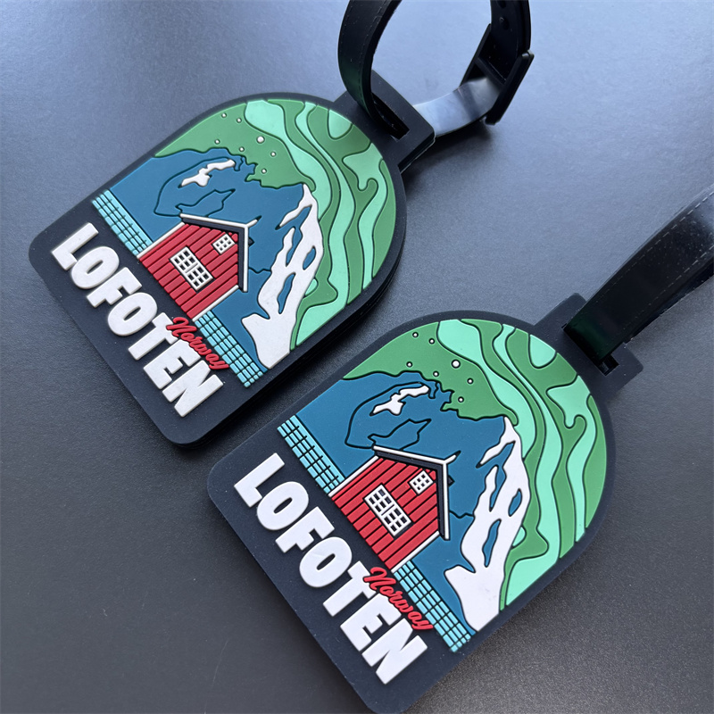 Gepersonaliseerde rubber bagagelabels voor koffers