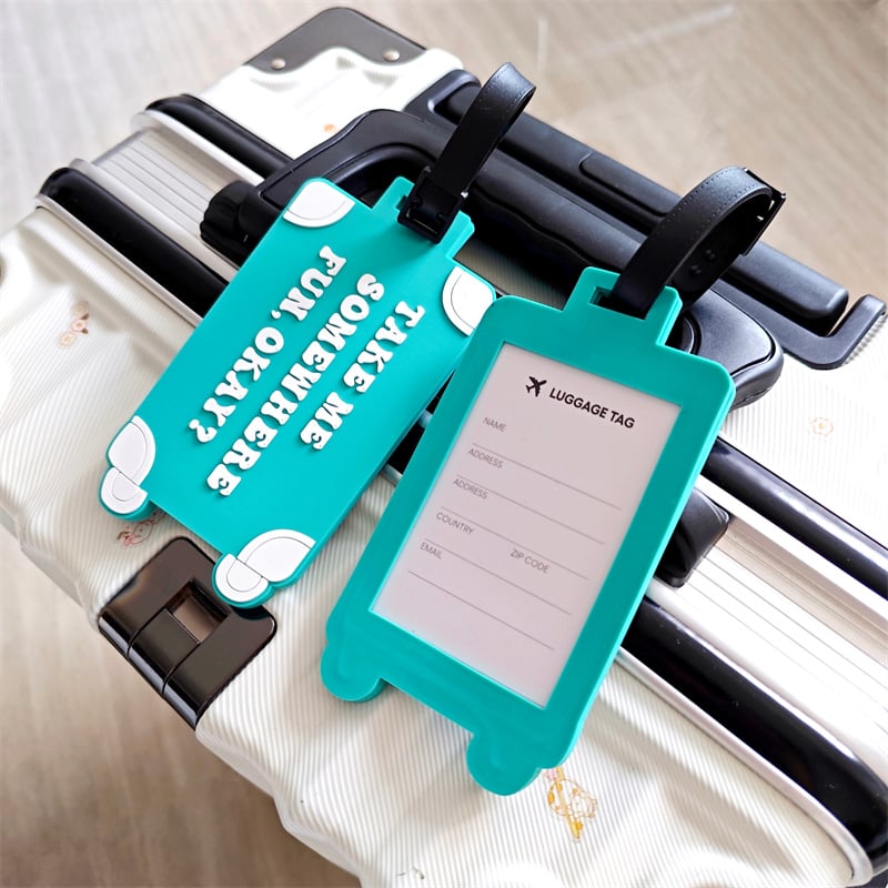 Waterproof PVC Luggage Tags for Travel Accessories 