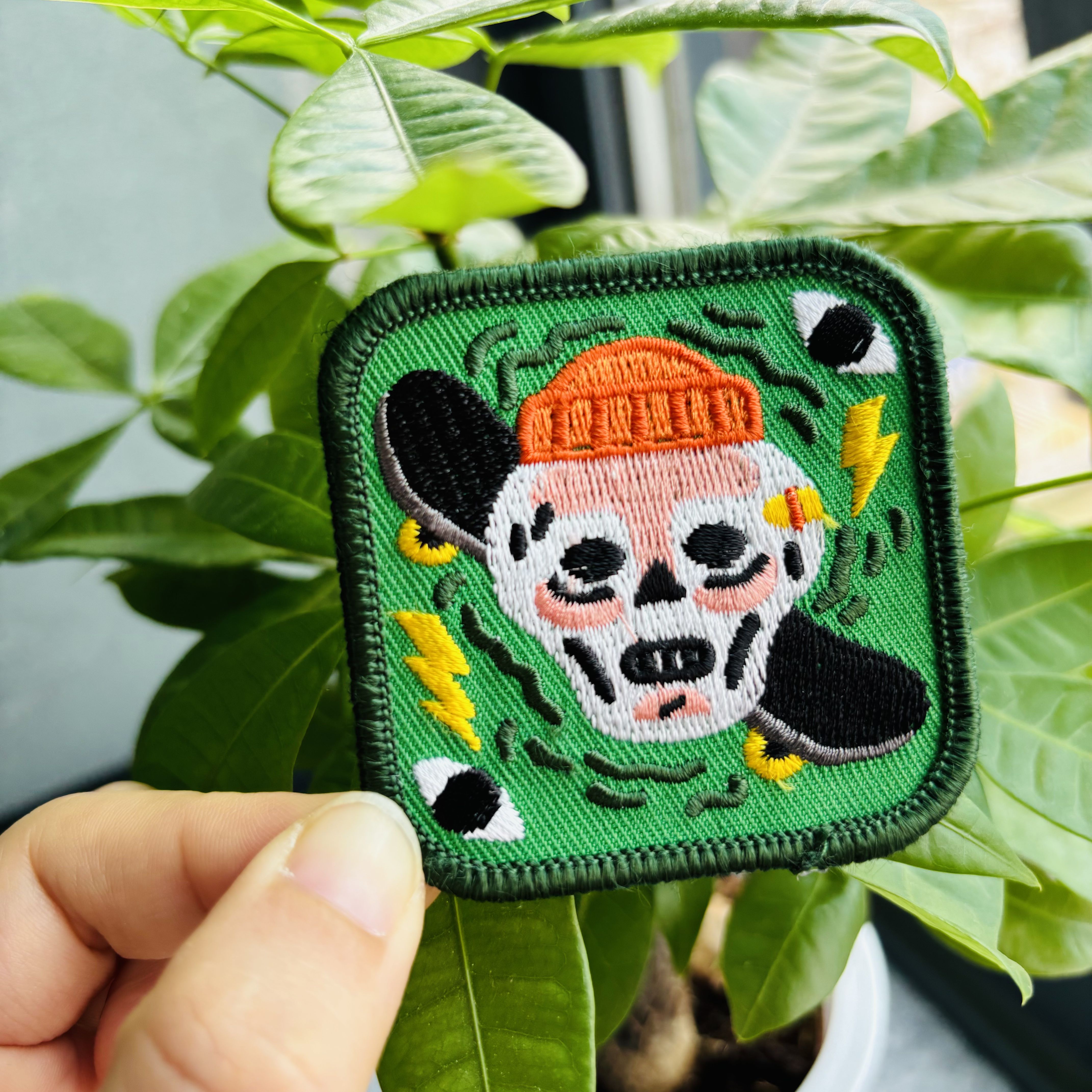 Embroidered Eyes Love Skull Letter Punk Style Metallic Line Clothing Accessories DIY Embroidery  Patch