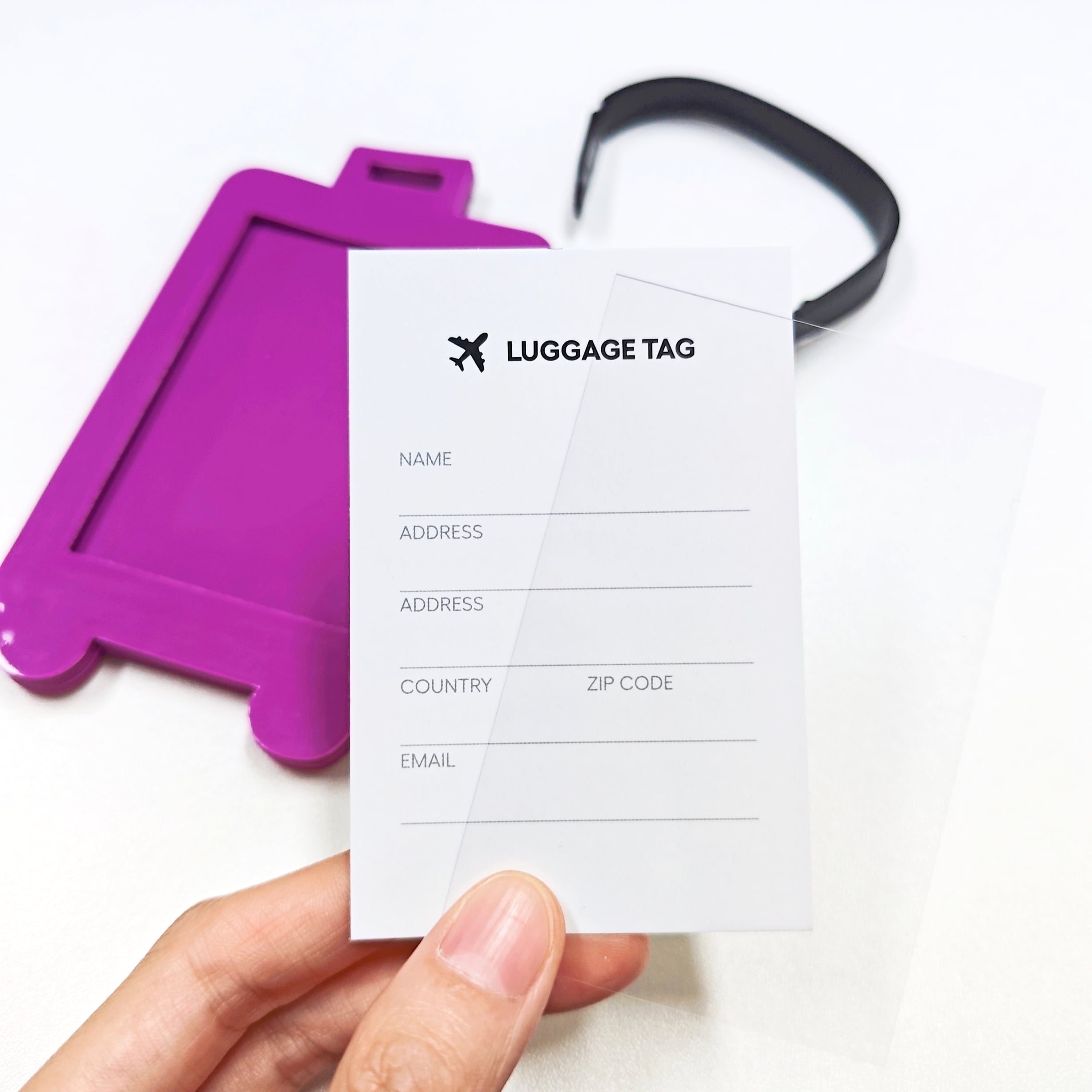 Factory OEM Custom Insert Card Golf Bag Tag Travel Tag 3D Design Logo PVC Rubber Luggage Tag for Promotional Gift