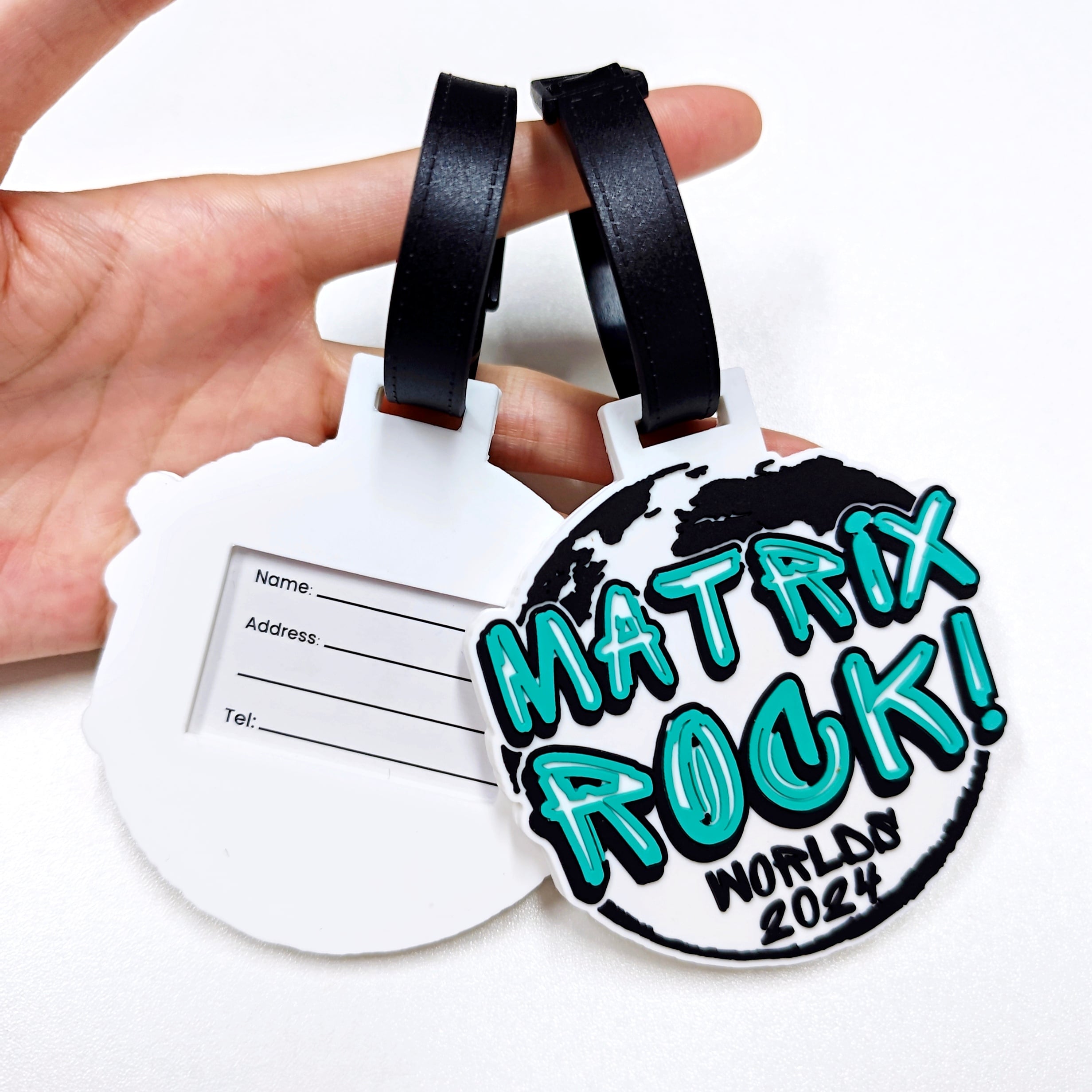 Factory Custom Soft PVC Rubber Travel Tag Low MOQ 3D Bag Tag for Suitcase Decoration Business Promotional Gifts